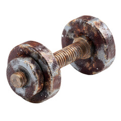 Rusty Metal Dumbbell Fitness Weightlifting Exercise Equipment