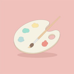 paint brush and palette