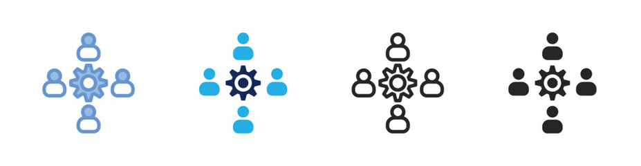 Organization Icon Collection Featuring Multiple Styles