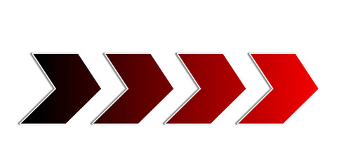 Red arrow pointing to the right on a black background, symbolizing direction and forward movement.