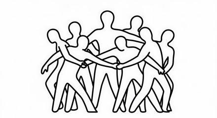Teamwork and Unity - A Group of People Holding Hands.