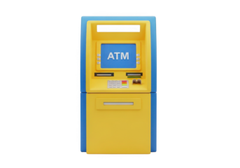 Easy banking access with this modern ATM machine, conveniently withdraw cash anytime quickly