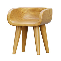 chair 3d render icon illustration	
