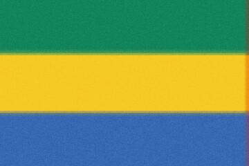 Abstract minimalist design featuring horizontal bands of green, golden yellow, and blue, creating a calm, vibrant and subtly textured composition, suggestive of a national flag or