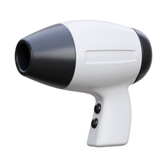 Hair dryer 3d render icon illustration	
