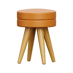 chair 3d render icon illustration	
