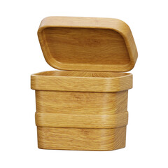 Trash can 3d render icon illustration	