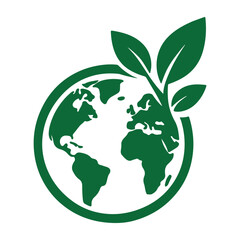 green earth with leaves