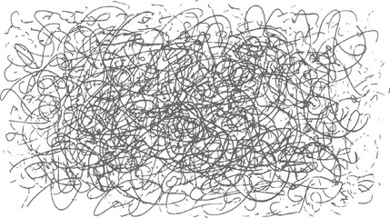 dense pattern of grey scribbled lines and dots on white background.