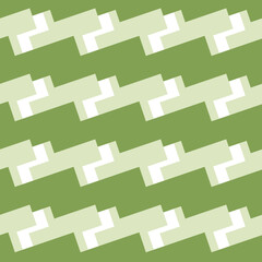 Abstract Geometric Olive Green Seamless Pattern