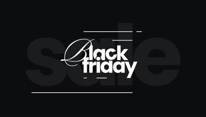 Black Friday Sale Typography | Bold & Script Vector Design