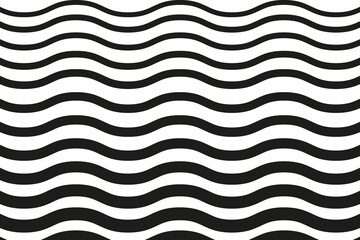 pattern with black waves