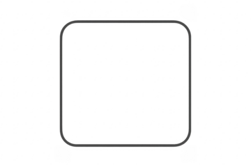 Rounded square frame border transparent background template