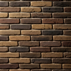 Obraz premium A close-up shot of a textured brick wall with various colors and patterns