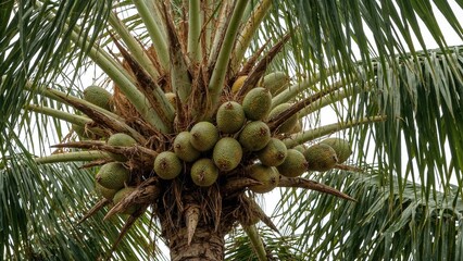 the fruit of a palm-like plant commonly eaten, also called snake fruit. Background, food, nature, white, health, fruit, agriculture, plant, tropical, healthy