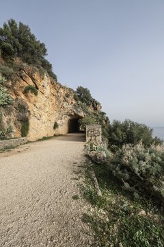 Entrance to the Zingaro National Park, Sicily, Italy