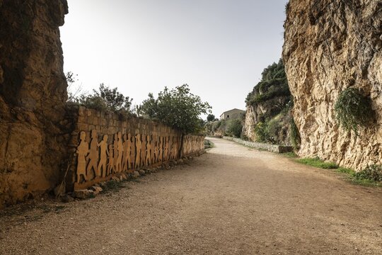 Entrance to the Zingaro National Park, Sicily, Italy