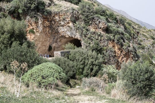 Entrance to the Zingaro National Park, Sicily, Italy