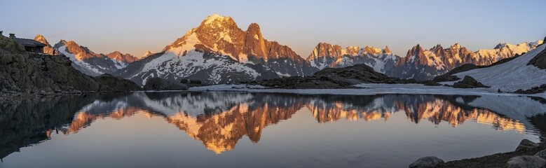 Evening Mood Mountain Landscape Sunset