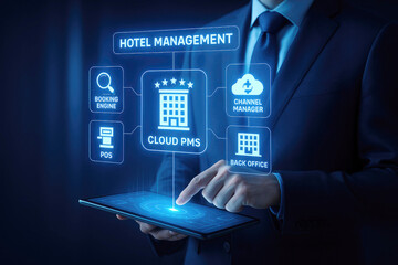 Hotel Management System Cloud PMS Booking POS Channel Manager Back Office Digital Interface image