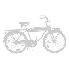 Fototapeta premium Cruiser Bike Silhouette