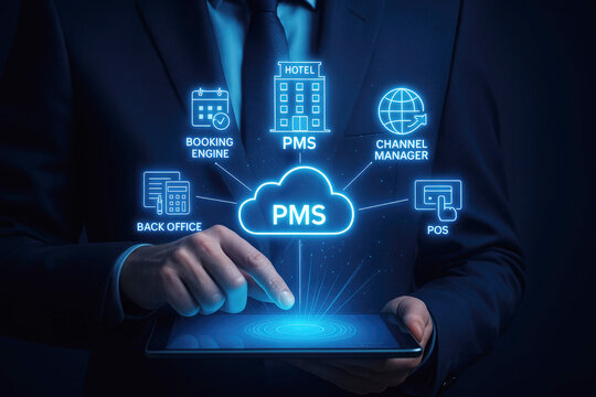 Hotel Property Management System PMS Interface with Booking Engine Channel Manager Back Office and POS