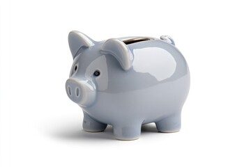 Obraz premium Savings Symbol: A charming ceramic piggy bank, poised to safeguard financial growth and nurture the seeds of prosperity, inviting a future where dreams take flight.