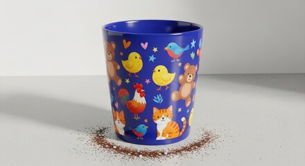 Fun mugs with different names and animal patterns in various sizes and shapes that children will love