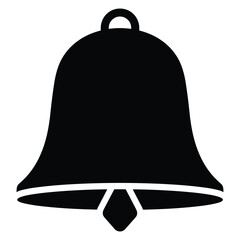 Christmas Bell Solid Vector Illustration