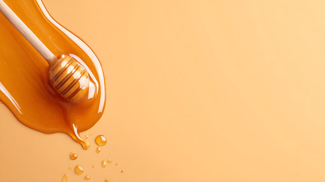 Realistic honey drip with syrup and caramel for oil texture background. Peanut fudge and splat for vector illustration. Apricot wave and border for maple candy design. 97496275 1