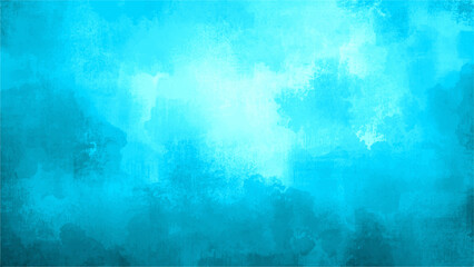 Soft Blue Abstract Watercolor Texture Background with Smooth Gradient of Aqua, Cyan. Turquoise texture. Calm Ocean Tones and Airy Sky Aesthetics and Clean, Refreshing, and Serene Visual Atmosphere