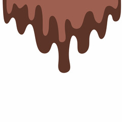 chocolate drip vector, choco melted, hot cocoa flow, sweet dessert vector, milk drop illustration, brown liquid wave, melting chocolate cartoon