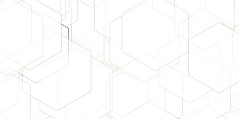Delicate Green and Gray Hexagonal Grid Overlay on a White Background, Perfect for Subtle Tech and Medical Design Elements