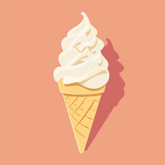 ice cream Cone vector illustration