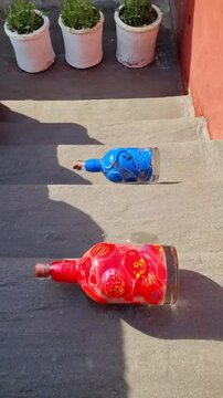 Beautiful colorful balloons popping and glass bottles breaking asmr super satisfaction