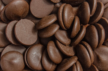 Rich Brown Chocolate Chips Background