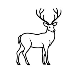 deer silhouette vector