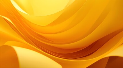 Bright Yellow Abstract Forms Flowing Texture Background