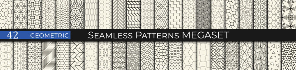 Linear Geometry &ndash; 50 Seamless Thin Line Patterns for Modern Minimal Design