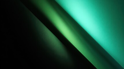 Green gradient abstract background with diagonal line, layered wavy pattern, and smooth color transition creates modern and calming visual effect