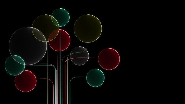 An animated brain icon with a chat symbol creates text. Represents a Large Language Model. AI chatbot, artificial intelligence, conversational and generative technology black background 4k video......