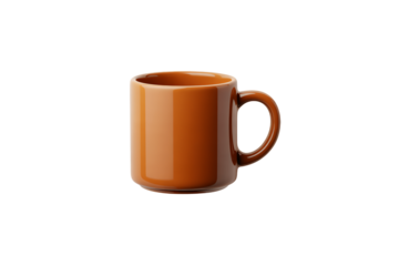 Stylish ceramic mug in warm amber hue perfect for cozy mornings or professional desk settings