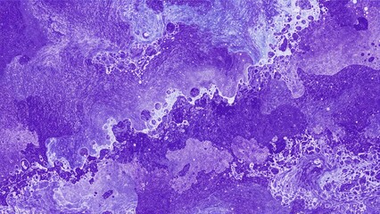 Abstract art design paint picture illustrating motion of weather, earth surface or ocean waves with bright colorful colors, gradients violet, purple and white. Abstract art background effect concept