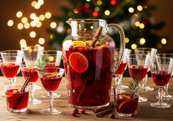 The ideal cocktail for Christmas parties is a welcome drink poured from a jug rather than individual servings