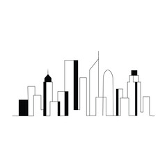 city skyline, building outline