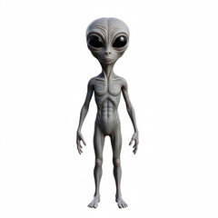 Alien on a white background