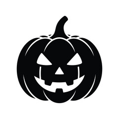 Spooky halloween jack o lantern silhouette festive seasonal autumn holiday celebration isolated on white background