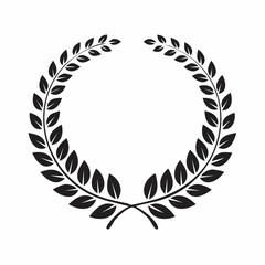 Elegant Laurel Wreath Vector Illustration for Awards and Celebrations