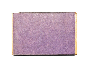 A box of matches from the Soviet era on a white background.Matches of the Soviet Union.Antique antique matches.Matches with a gray background.