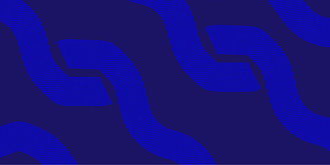 Dynamic Abstract Blue Wave Lines on Dark Background | Modern Futuristic Digital Art Pattern | Minimalist Motion Flow Wallpaper | Fluid Curves and Gradient Design for Technology and Branding
